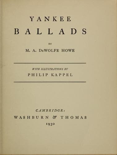 Yankee ballads